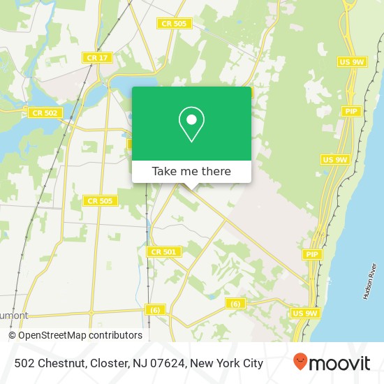 502 Chestnut, Closter, NJ 07624 map