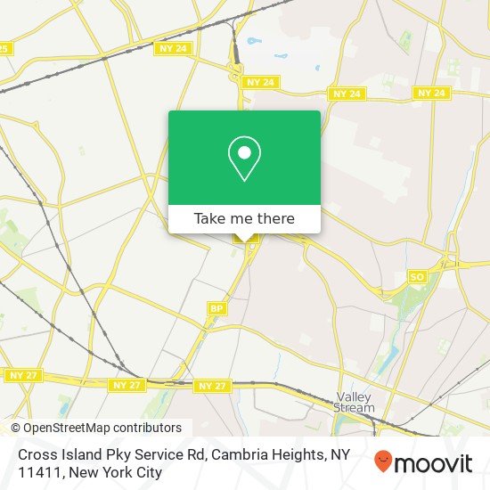 Cross Island Pky Service Rd, Cambria Heights, NY 11411 map