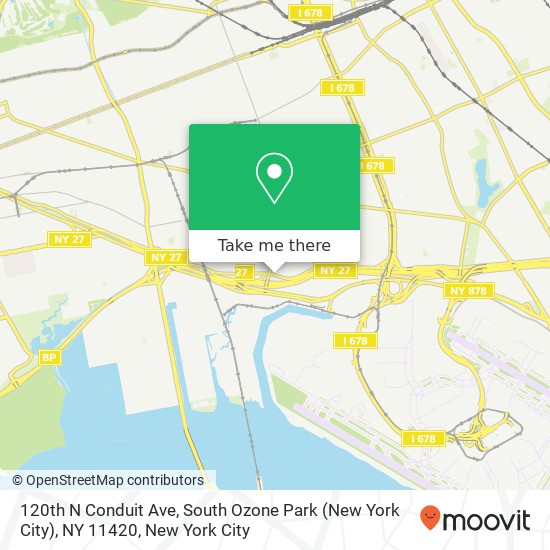 Mapa de 120th N Conduit Ave, South Ozone Park (New York City), NY 11420