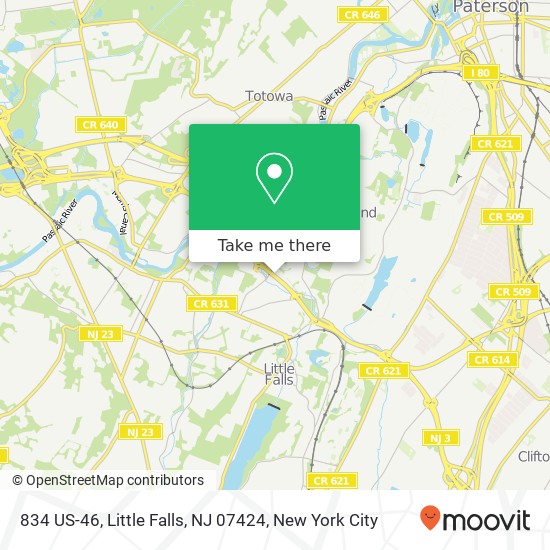 Mapa de 834 US-46, Little Falls, NJ 07424