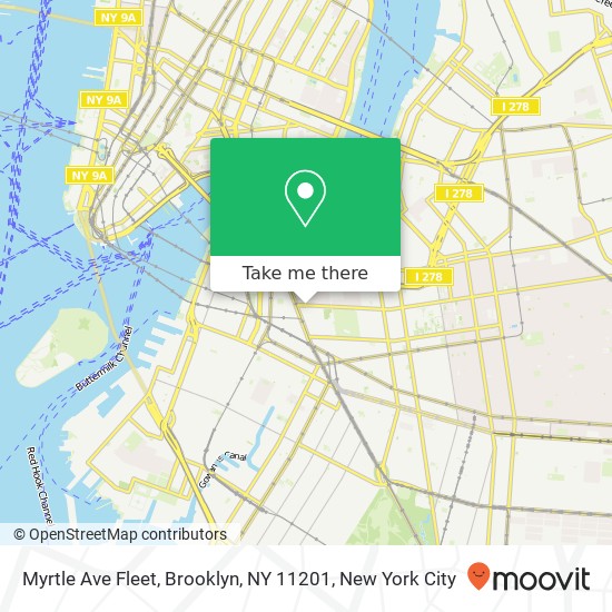 Mapa de Myrtle Ave Fleet, Brooklyn, NY 11201