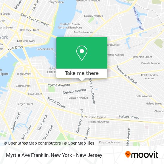 Mapa de Myrtle Ave Franklin