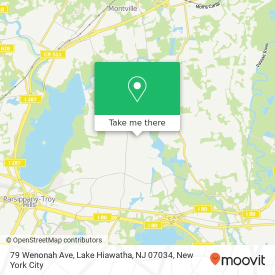 79 Wenonah Ave, Lake Hiawatha, NJ 07034 map