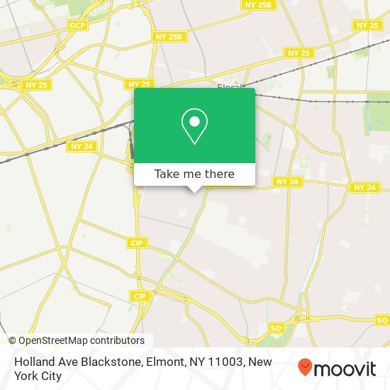 Holland Ave Blackstone, Elmont, NY 11003 map