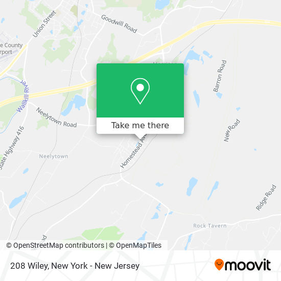 Mapa de 208 Wiley, Maybrook, NY 12543