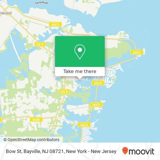 Bow St, Bayville, NJ 08721 map