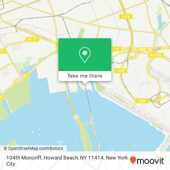 104th Moncriff, Howard Beach, NY 11414 map