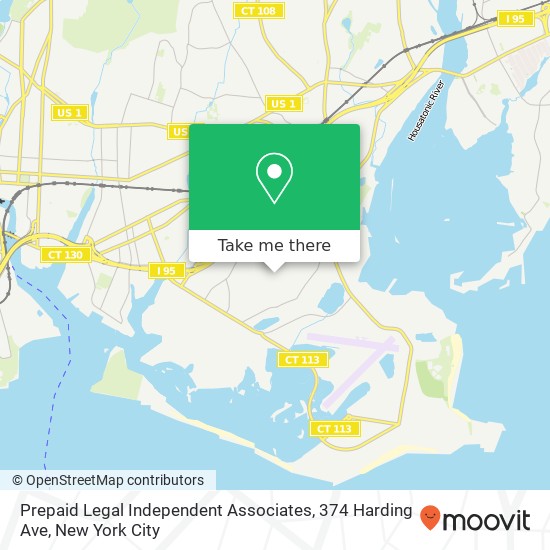 Mapa de Prepaid Legal Independent Associates, 374 Harding Ave