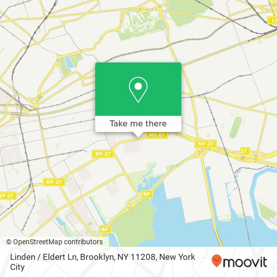 Mapa de Linden / Eldert Ln, Brooklyn, NY 11208