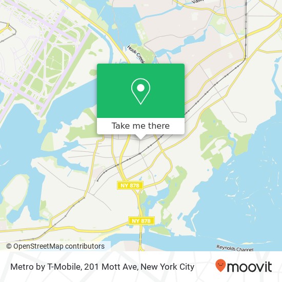 Mapa de Metro by T-Mobile, 201 Mott Ave