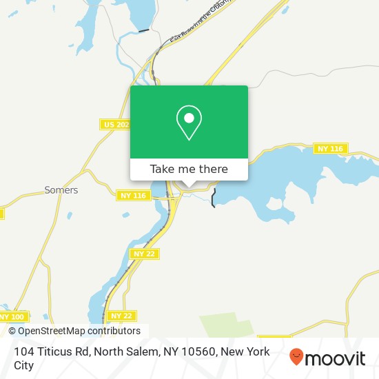 104 Titicus Rd, North Salem, NY 10560 map
