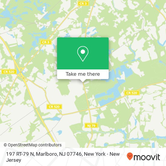 Mapa de 197 RT-79 N, Marlboro, NJ 07746