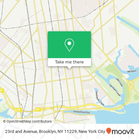 Mapa de 23rd and Avenue, Brooklyn, NY 11229