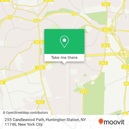 Mapa de 255 Candlewood Path, Huntington Station, NY 11746