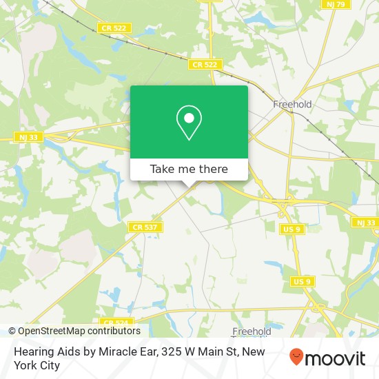 Mapa de Hearing Aids by Miracle Ear, 325 W Main St