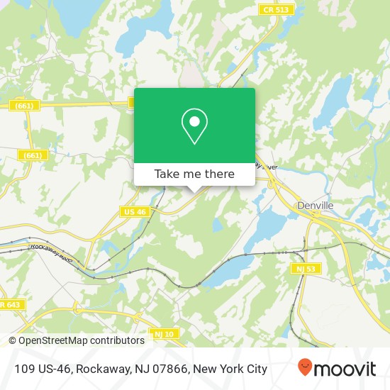 Mapa de 109 US-46, Rockaway, NJ 07866