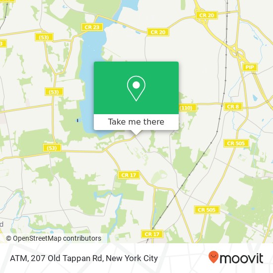 ATM, 207 Old Tappan Rd map