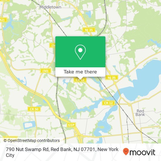 790 Nut Swamp Rd, Red Bank, NJ 07701 map