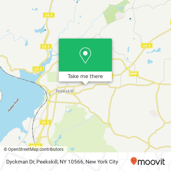 Dyckman Dr, Peekskill, NY 10566 map