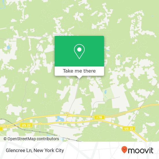 Mapa de Glencree Ln, Lebanon (Clinton), NJ 08833