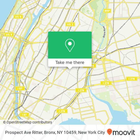 Prospect Ave Ritter, Bronx, NY 10459 map