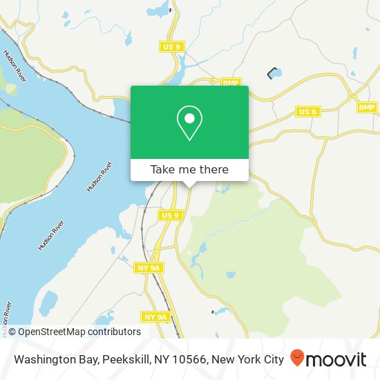 Mapa de Washington Bay, Peekskill, NY 10566