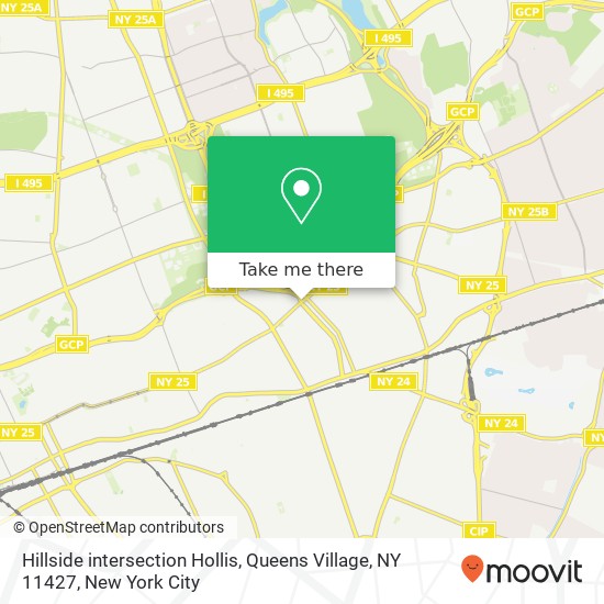 Hillside intersection Hollis, Queens Village, NY 11427 map
