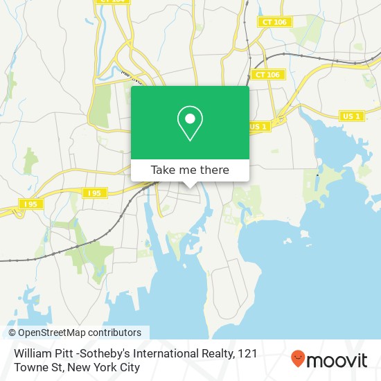 Mapa de William Pitt -Sotheby's International Realty, 121 Towne St