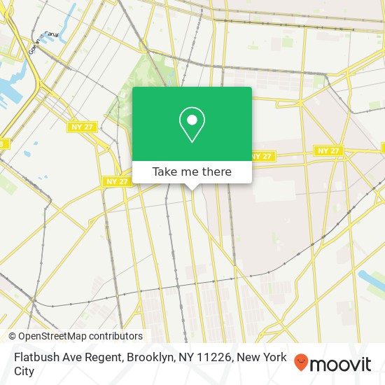 Mapa de Flatbush Ave Regent, Brooklyn, NY 11226