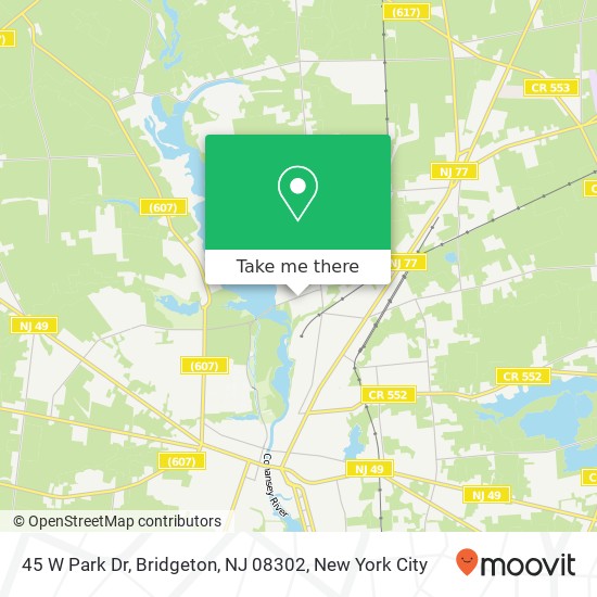 45 W Park Dr, Bridgeton, NJ 08302 map