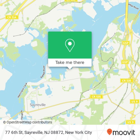 77 6th St, Sayreville, NJ 08872 map