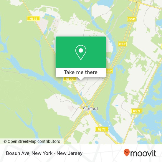 Mapa de Bosun Ave, Manahawkin, NJ 08050