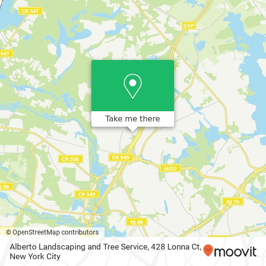 Alberto Landscaping and Tree Service, 428 Lonna Ct map