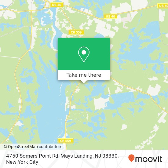 4750 Somers Point Rd, Mays Landing, NJ 08330 map