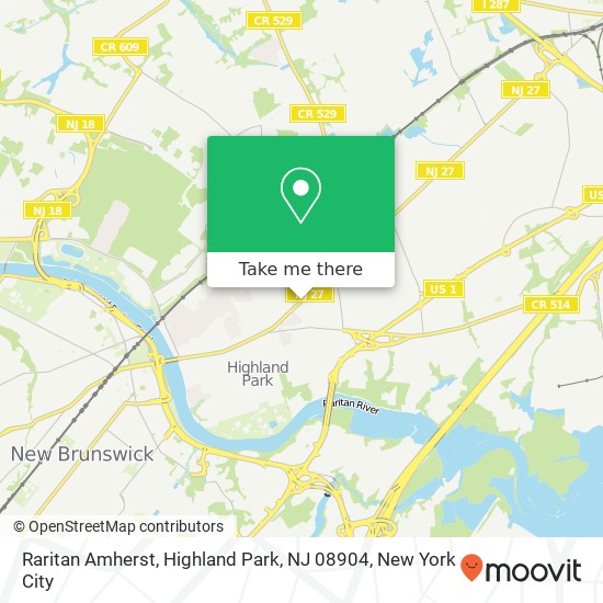 Raritan Amherst, Highland Park, NJ 08904 map