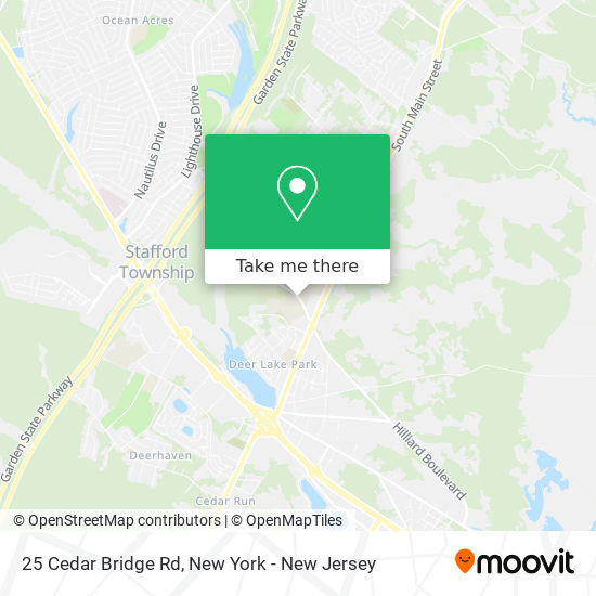 Mapa de 25 Cedar Bridge Rd