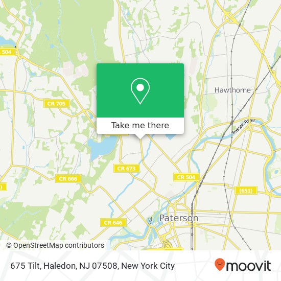 Mapa de 675 Tilt, Haledon, NJ 07508