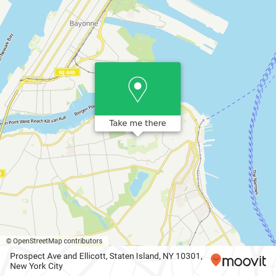 Prospect Ave and Ellicott, Staten Island, NY 10301 map