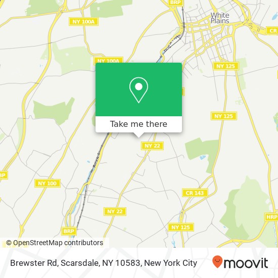 Mapa de Brewster Rd, Scarsdale, NY 10583