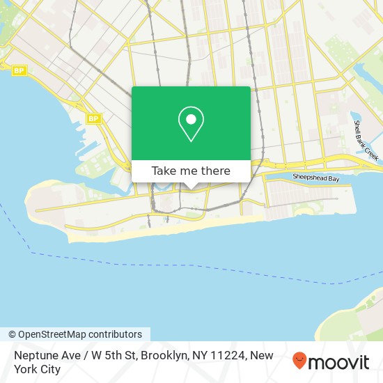 Neptune Ave / W 5th St, Brooklyn, NY 11224 map