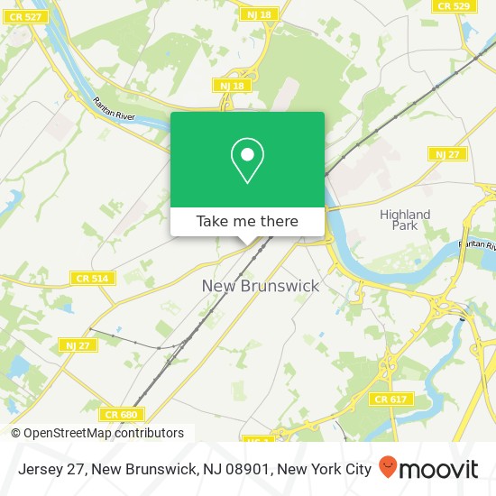 Jersey 27, New Brunswick, NJ 08901 map