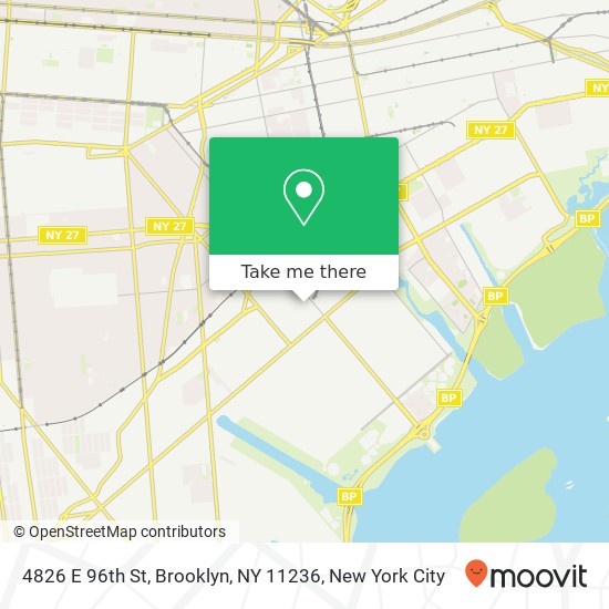 Mapa de 4826 E 96th St, Brooklyn, NY 11236