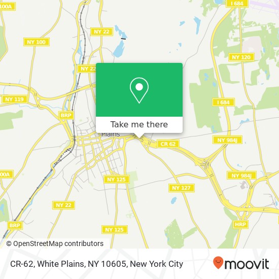Mapa de CR-62, White Plains, NY 10605