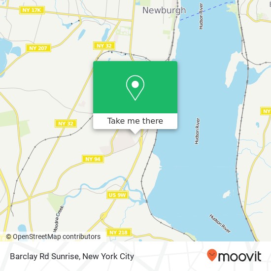 Mapa de Barclay Rd Sunrise, New Windsor, NY 12553