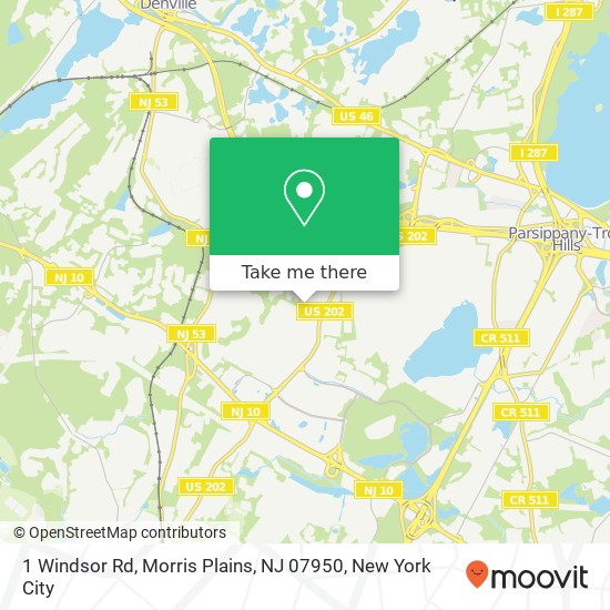 1 Windsor Rd, Morris Plains, NJ 07950 map