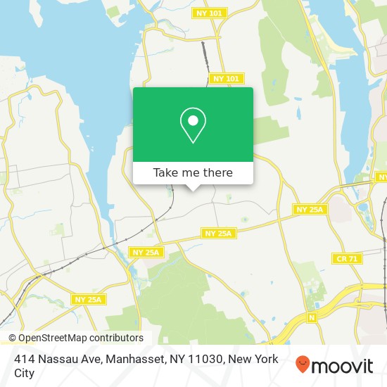Mapa de 414 Nassau Ave, Manhasset, NY 11030