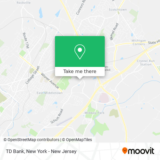 TD Bank map