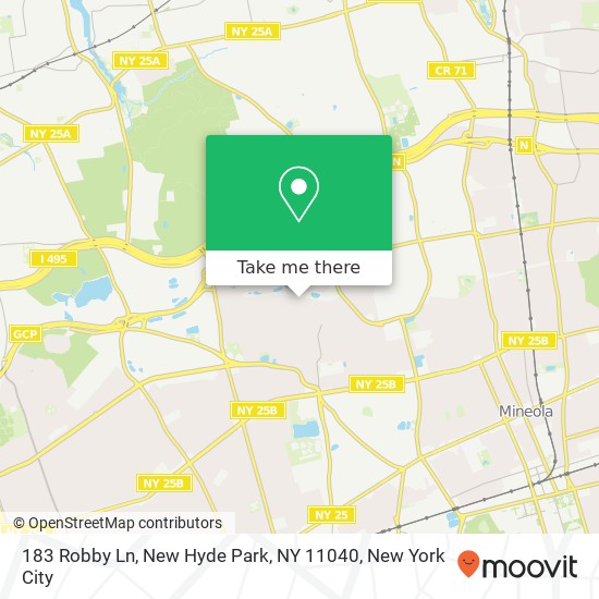183 Robby Ln, New Hyde Park, NY 11040 map