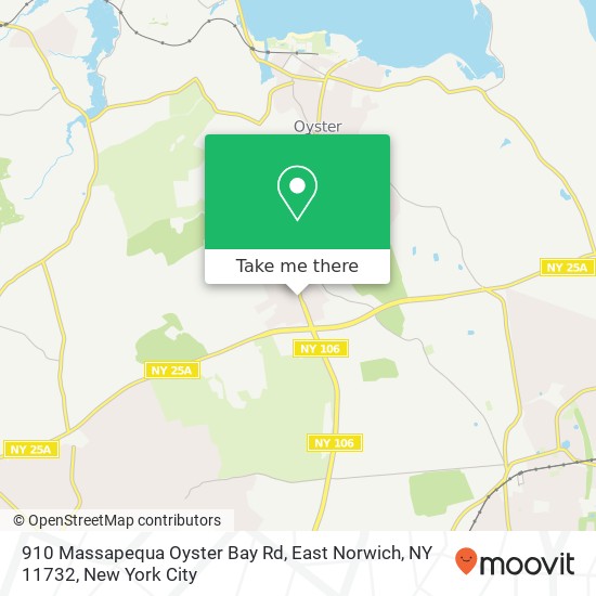 Mapa de 910 Massapequa Oyster Bay Rd, East Norwich, NY 11732