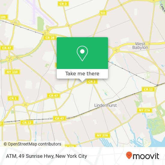 ATM, 49 Sunrise Hwy map